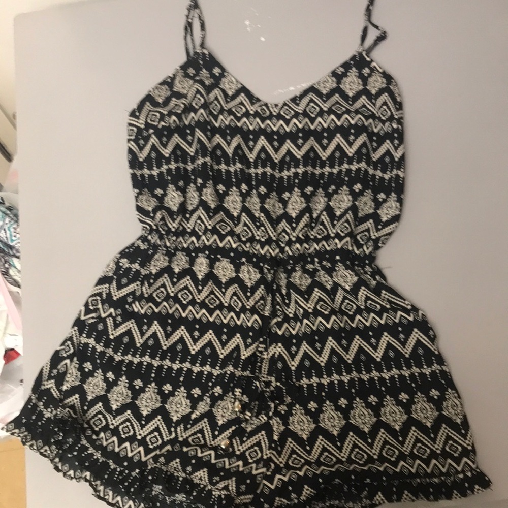 Black and White Romper
